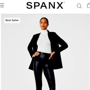 SPANX® Faux Leather Legging NWOT nice sexy legging! Just tried on never worn